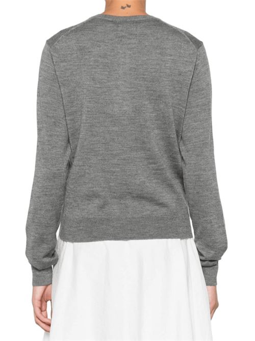 Cardigan da donna in misto lana, girocollo, colore grigio POLO RALPH LAUREN | 211977954003